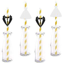 12PCS Wedding Cupcake Toppers Glitter Groom And Bride Cupcake Picks Bridal Shower Wedding Engagement Party Cake Decorations Supplies