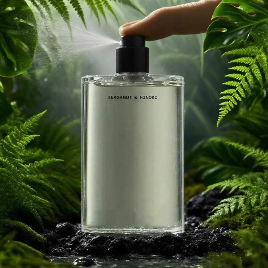 3.4 Fl Oz Body Mist: Bergamot Hinoki Scent, Unisex Hair & Body Infused Perfume