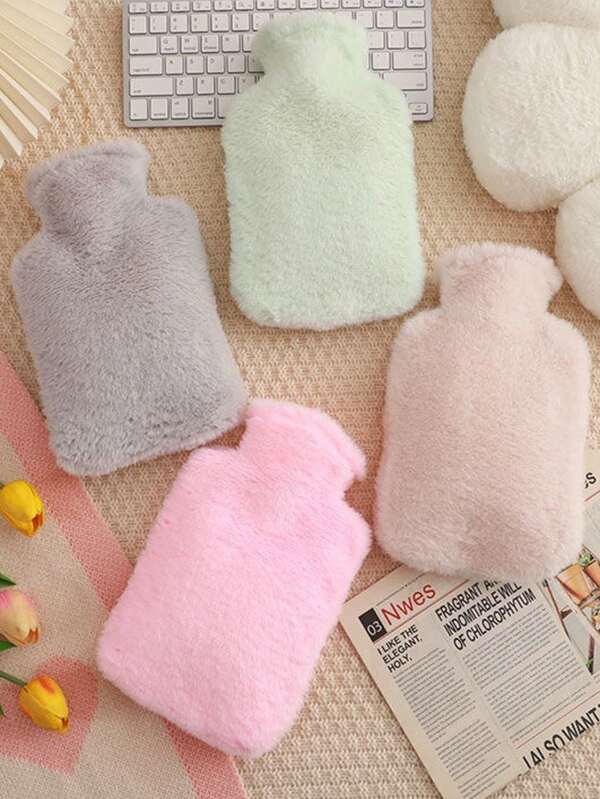 2000ml/1000ml/500ml Bolsa de agua caliente, material de piel sintética, PVC, para calentar la cintura y el abdomen, resistente al calor y duradero, a prueba de fugas, cómodo para uso en el hogar y el dormitorio