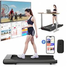 LACUFFY Walking Pad, Under Desk Treadmill, 3 In 1 Portable Treadmill With Remote Control LED Display,  2.5HP Quiet Walking Jogging Machine For Office Home Use, 250 Lbs Capacity - UK Plug(220-240V) - View 2