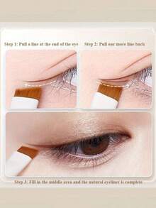 Set de 9 piezas de brochas de maquillaje para sombras de ojos, difuminador, delineador de ojos y herramientas de maquillaje completas - Blanco - Ver 4