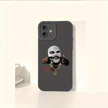 Funda para teléfono Eye Soft Phone, impresión de patrón de salto, teléfono mate, 360 grados completo, teléfonos inteligentes adecuados como 11, 12, 13, 14, 15 Pro 16 XR X/ XS, 8 Plus SE - Negro - Ver 2