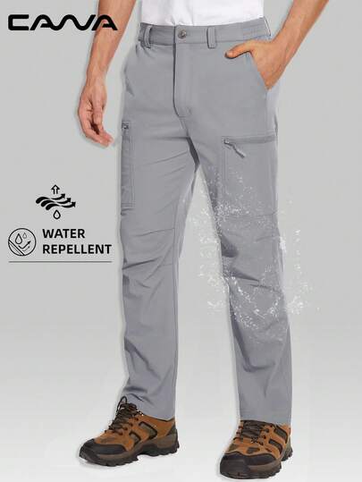 Cavva 男士防水徒步裤防风速干耐磨透气防撕裂多口袋裤钓鱼工作露营旅行