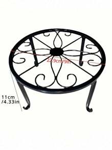 1/2 件重型金属防锈铁质植物架盆栽植物支架，适用于花盆，金属花园容器支撑架，重型花盆支架，美观的房间装饰，家居装饰，节省空间的收纳，厨房配件，浴室配件，卧室配件