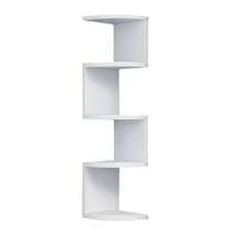 1Pcs Wall-Mounted Corner Shelf-Floating Storage Rack For Living Room, Bedroom, Kitchen, Bathroom, Office-Decoration Organizing Box, Perfect Gift Bathroom Shelves Bathroom Storage And Organize, Corner Shelves - Trắng - 5 lớp - Xem 3