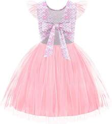 Toddler Tutu Dress Little Girls Summer Tulle Backless Party Birthday Cotton Dresses 2-6Y