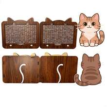 Wooden Piggy Bank, $5000&$10000 Challenge Coin Cat Piggy Bank, With Currency Target And Numbers, Including Whiteboard Pen, Christmas Gift - Multicolor - View 3