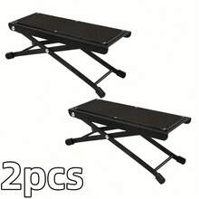 Folding Foot Rest 4-Height Adjustable Pedal Footrest Stand For Beauty Salons Home Pedicures Toe Nail Tool And Guitar Pedal Stool - 1PC - View 8