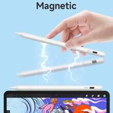 1pc Universal Capacitive Touch Screen Stylus Pen, Magnetic Anti-Mistouching, Drawing & Editing, Compatible With IPhone 17/16/15/14/13/12/11/XS/XR, S25/S24/S23/S22/S21/S20, Windows, With USB-C Charging Cable