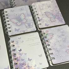 1件随机浪漫风A7线圈笔记本加厚小作业笔记本礼物本文具用品 - 彩色 - 查看 8