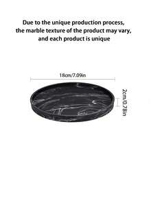 Khay phòng tắm bằng silicon 3 kích cỡ, khay trang điểm tròn, giá để đồ trên mặt bàn bếp, giá để xà phòng trang trí, khay trang trí để nước hoa, nến, cây cảnh (màu đen) - màu đen - Xem 18