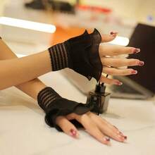 美甲摄影手袖，漂亮温柔的假袖带蕾丝喇叭袖口，时尚性感的摄影美甲配件，1 对，美甲用品，美甲工具，美甲工具，返校，指甲，按压指甲的美甲工具
