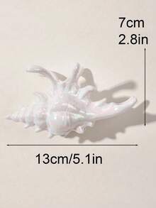 Pinza para el cabello con conchas marinas de colores, accesorio para el cabello de gran tamaño y antideslizante con estilo oceánico para vacaciones en la playa, elegante accesorio para el cabello tipo garra para mujeres, accesorio para peinado de ola oceánica semi-recogido para vacaciones en la playa, pasador de estilo bohemio, dulce y elegante de moda para mujeres