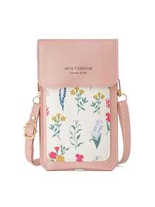 触屏手机包，女童小号单肩斜挎包，迷你印花斜挎包，女士钱包，秋季 - 彩色 - 查看 15