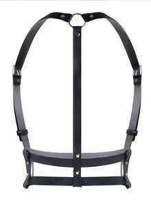 1pc Women Plus Size PU Leather Sexy Corset Waist Belt, Suitable For Daily Wear And Party - Black - View 7