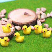 10/20/50/100 piezas Mini Patos de resina, figuritas de patos pequeños a granel para decoración de casa de muñecas en miniatura, accesorios, jardín, acuario, macetas, decoración DIY, juguetes, decoraciones de fiesta, habitación, jardín y festival, recuerdos de fiesta