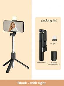 Palo de selfie inalámbrico Bluetooth de STICKMAG de 1.7M/0.7M, con luz LED de relleno, control remoto inalámbrico, soporte para teléfono móvil giratorio 360°, compatible con iPhone 16, 15, 14, 13, 12, 11e/Max/Pro/Xs/Xr/X/Plus, compatible con Samsung Galaxy S25/S24/S23/S22 Ultra y otros teléfonos Android, GoPro, adecuado para viajes y transmisión en vivo, disparos de verano, viajes, actividades al aire libre, trípode para transmisión en vivo