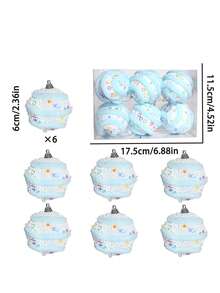 6 Stücke/12 Stücke 6cm bunte Weihnachtskugel-Set, Weihnachtskugel-Ornamente, Valentinstag dekorative Kugel-Geschenkbox, Weihnachtsbaum-Dekorationen, geeignet für Heimdekoration, Feiertagspartyszenen, Außenbereich-Dekoration, Valentinstag- und Hochzeitsdekoration, Weihnachtsdekorationen, Raumdekoration, Winterweihnachtsdekorationen, Weihnachtsgeschenke, Weihnachtsdekoration - Verschiedenfarbig - Übersicht 11