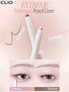 Clio K-Beauty EXTREME GELPRESSO 3mm 膠/凝膠眼線筆，眼線/眼袋/下眼線筆，濃郁高顯色，絲滑奶油般塗抹，持久顯色，霧面妝效，防水防汗，日常彩妝 - 09 FAIRY PEACH - 查看 4