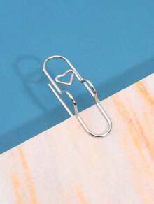 5 Pcs Creative Paperclip Shape Metal Pen Clip - Multifunctional Notebook Pen Holder, Assorted Colors Clip For Journal, Office And School Stationery Tools, Unique Back To School Supplies Gift