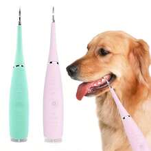 1 件可充电 USB 电动宠物牙齿清洁器，配有可更换清洁头和灯，有助于清洁宠物牙齿 - 綠色 - 查看 3