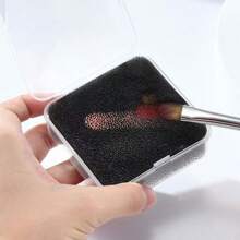 Extra Large Makeup Brush Cleaning Box, Makeup Dry Cleaning Tool, Quick Cleaning Sponge Box, Eyeshadow Brush Cleaner, Makeup Tool Excess Powder & Lip Brush Cleaning Box