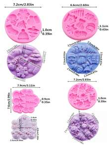 1 molde de silicone líquido rosa, molde de decoração de Natal para árvore de Natal, rena, doces, chocolate, boneco de neve, chapéu de Papai Noel, floco de neve, topo de bolo de Natal, suprimentos de artesanato de resina, molde de creme de Natal, decorações de Natal, pijamas de Natal, presentes de Natal, decoração de Natal - Rosa - Ver 3