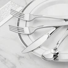 مجموعة سكاكين ستيك من الفولاذ المقاوم للصدأ 10/25/50/75/150 قطعة، مجموعة أدوات مائدة معدنية لامعة قابلة لإعادة الاستخدام، مناسبة للمنزل والمطبخ والمطعم وحفلات الزفاف والأعياد، آمنة للغسل في غسالة الأطباق