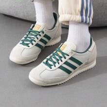 女士三葉草SL 72 RTN復古休閒鞋輕盈舒適運動鞋 - 白色/綠色 - 查看 6