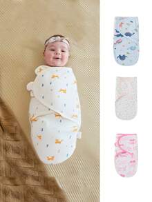 Sacos de dormir envolventes para recién nacidos de 0 a 4 meses, bolsas de envoltura antichoque para dormir, mantas envolventes para bebés niños y niñas - Multicolor - Ver 2