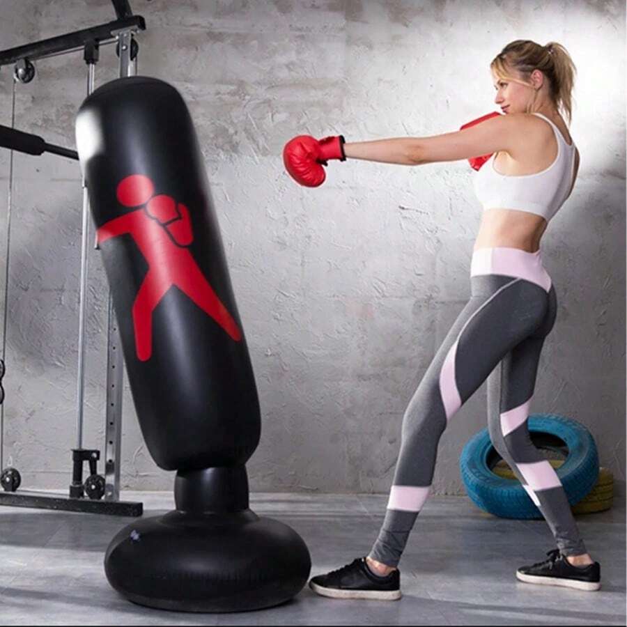 Ideal For Improving Striking Accuracy, Speed, And Power, This Boxing Pole Is Suitable For Home Gyms And Professional Training Facilities. Easy To Assemble And Disassemble For Storage. - Red - View 1
