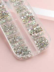 Conjunto de strass de cristal superbrilhante, tecido, arte de unhas e decoração de fantasias - joias de resina de alta reflexão, perfeito para designers de moda, cosplayers e estilistas de noivas, ótimo para presentes de Natal e Halloween, suprimentos para unhas à prova d'água e hipoalergênicos, pingentes para unhas - Multicolorido - Ver 6