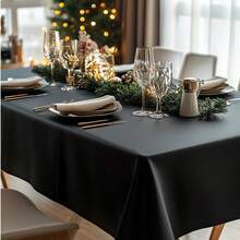 4pcs/8pcs Thick Disposable Solid Color Plastic Tablecloths, 137x274cm Rectangle, Suitable For Birthday Party, Wedding Decoration - Multicolor - View 11