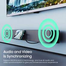 USB C To HDTV Cable, 4K@60Hz UHD USB 3.1 Type-C To HDTV 2.0 Cord For Home Office, Thunderbolt 3/4 Compatible With MacBook Pro, Galaxy S25 Ultra, IPad Pro And More