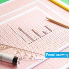 100Sheets Graph Paper Pad For Engineering, Architecture & Art - Matte Finish, Ideal For Math, Science, Drafting & DIY Projects, Grid Paper, Graphing Paper, Math Graph Paper, Square Paper, Math Paper