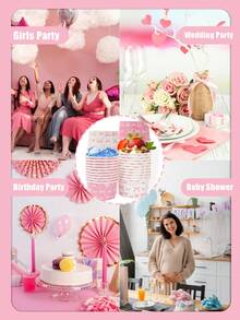 10pcs 8oz White Disposable Paper Bowls, Ice Cream Cups, Popcorn Boxes, Food Containers With Bow Print, Suitable For Home Kitchen, Restaurant Takeout, Picnic, Party, Kitchen Supplies, Food Packaging, White Background With Bow Print, Birthday Party Tableware, Food Delivery And Daily Use, Food Trays, Disposable Dinnerware - White Background With Full Bow - View 8