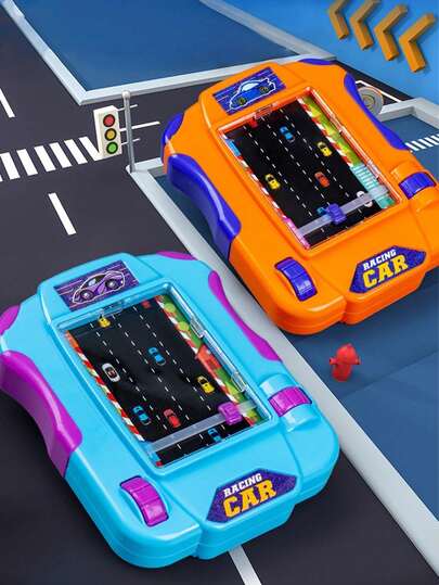 1set Racing Games Without Batteries Manual Children's Competitive Games Exercise Hand Eye Coordination Decoration Fun Toys Interactive Parent Child Toys Children's Gifts Mini Edition, Party Toys, Perfect Birthday Gifts Partial Random Colors, Random Styles
