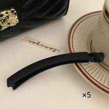 5 Stücke/2 Stücke/1 Stück elegante einfarbige Bananen Haarclips, Hochsteckfrisur Fixator, Twist Klauen, große matte Bananen Haarclips, rutschfeste Haarclips, Dutt Maker, minimalistisch leichte Kunststoff Bananen Haarclips, für den täglichen Gebrauch, starke Pferdeschwanz Fixierung, geeignet für dickes, dünnes, lockiges Haar, zum Tragen, für Partys, Arbeit, Reisen, Badezimmer, ideales Geschenk für Familie und Freunde, Valentinstag, Geburtstag, Neujahr, Partyartikel Rückkehr zur Schule