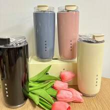 NEW 420ML 4 Color 316 Dual-Purpose Stainless Steel Travel Cup Beverage CUP Popular Coffee Cup With Cold Insulation Cup