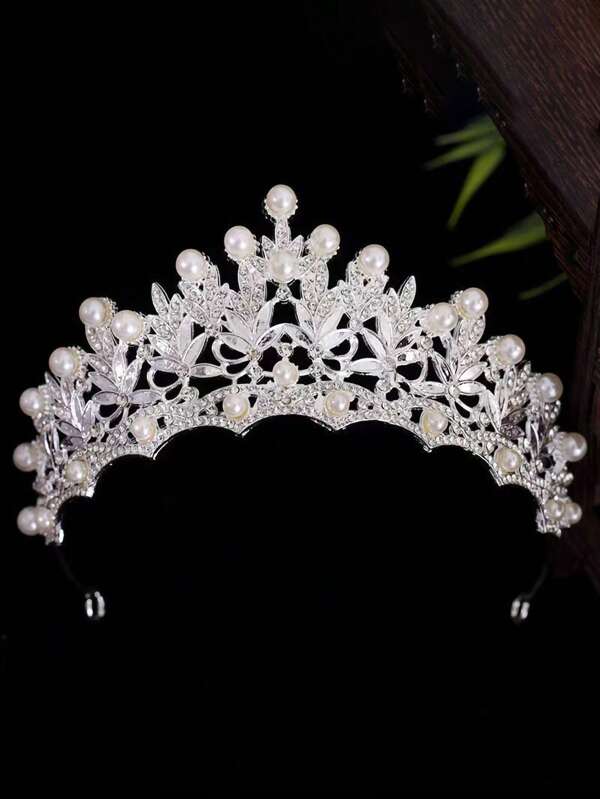 1 stuk glamoureuze kristallen zirkonia kroon hoofdband, Oostenrijkse glanzende barokke edelsteen sieraden voor vrouwen, mode bruids bruiloft verlovingsfeest verjaardag bal accessoires