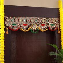 Tied Ribbons 36 Inch Multicolored Designed Toran Toranam For Door And  Puja Decorations Wall Hanging Toran Bandarwar For Home Mandir Housewarming Diwali Decorations For Home