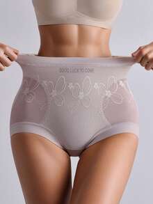 Women's High Waist Lace Shapewear Pants, Tummy Control, Seamless, Slim Fit, Lightweight Shaping Leggings