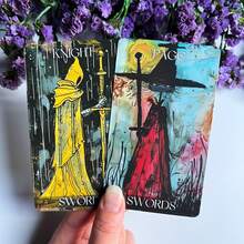 Tzxamsez Golden Storybook Tarot Deck, Graffiti Tarot Cards For Beginners, Fortune Telling Cards - 塗鴉 - 查看 4