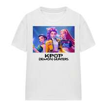 Netflix K-Pop Demon Hunters Womens/Ladies Huntr/X T-Shirt (White) - 100% Ringspun Cotton - (TV20271) - White - View 4