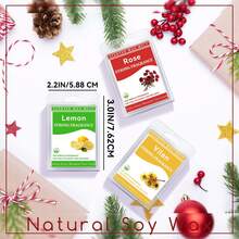 1/6 包 3.0 盎司香氛蜡烛，香味浓郁，大豆蜡，适用于蜡烛熔炉 - 依兰、柠檬、玫瑰、佛手柑、樱花、薰衣草、茉莉、无花果 - 彩色 - 查看 7