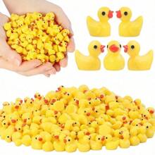 10/20/50/100 piezas Mini Patos de resina, figuritas de patos pequeños a granel para decoración de casa de muñecas en miniatura, accesorios, jardín, acuario, macetas, decoración DIY, juguetes, decoraciones de fiesta, habitación, jardín y festival, recuerdos de fiesta
