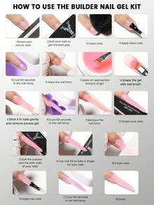 YOKEFELLOW 50克指甲延长胶，用于延长和加固指甲，透明延长胶，可卸除，UV/LED持久增厚胶，适合美甲沙龙使用，也是送给女性和女孩的节日礼物。新品 YMH01