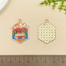 Mix 10pcs Outdoor Adventure Charms Pendants - Zinc Alloy Camping Themed DIY Jewelry Accessories With Detailed Mountain, Tent, And Nature Decorations For Handmade Bracelets, Necklaces, And Earrings, Perfect For Summer Festivals And Travel Enthusiasts