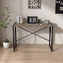 Mcc Direct Folding Desk Workstation Foldable Computer Desk For Office Home Study Writing Table No Assembly Miami - 破舊灰色 - 查看 11