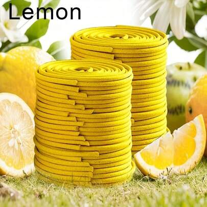 20/40 Pcs Citronella Candles With Holders - Natural Lemon Scented, Suitable For Outdoor, Pool Side, Patio, Porch, Deck, Camping And Hiking